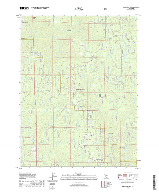 Soapstone Hill California US Topo Map Image