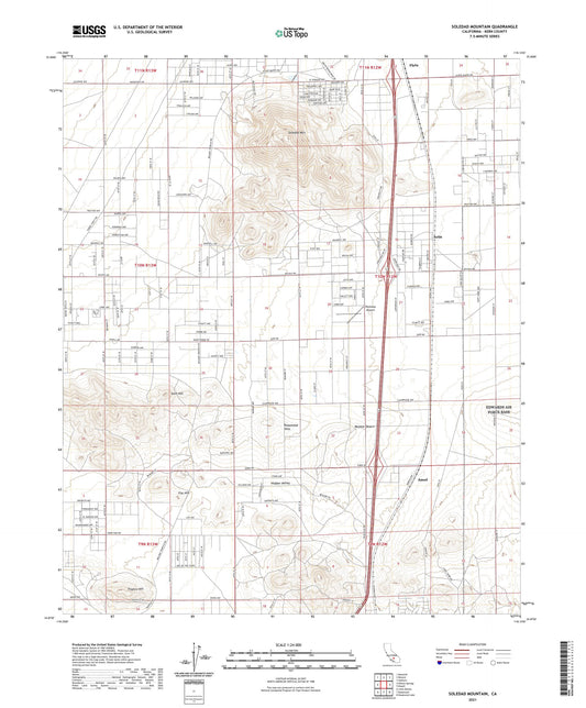 Soledad Mountain California US Topo Map Image