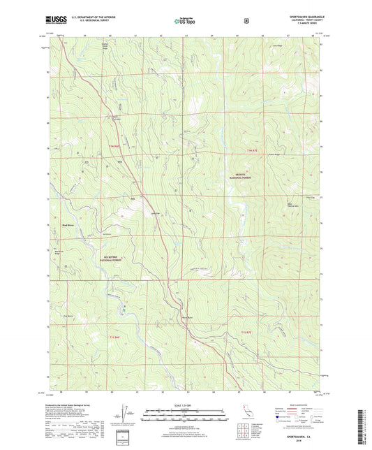 Sportshaven California US Topo Map Image