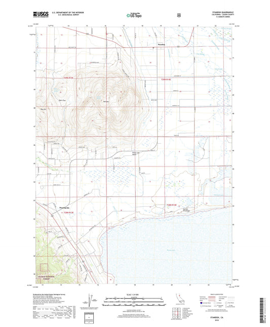 Standish California US Topo Map Image