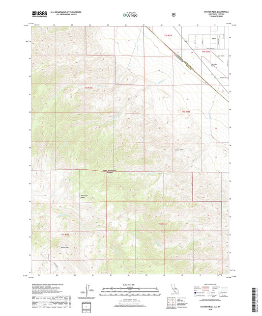 Station Peak California US Topo Map Image