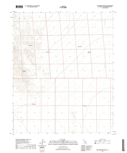 Stepladder Mountains California US Topo Map Image