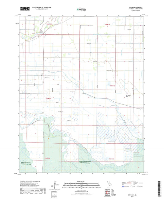 Stevinson California US Topo Map Image