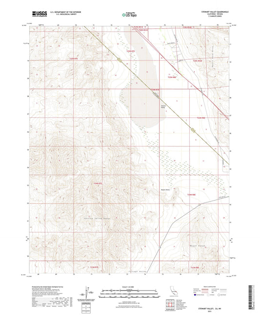 Stewart Valley California US Topo Map Image