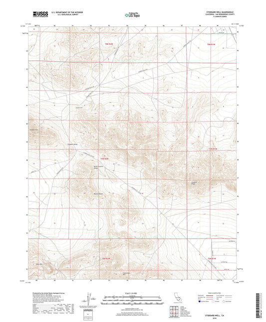 Stoddard Well California US Topo Map Image