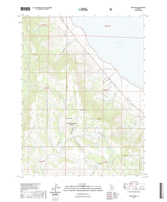 Stony Ridge California US Topo Map Image
