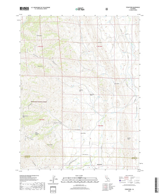 Stonyford California US Topo Map Image