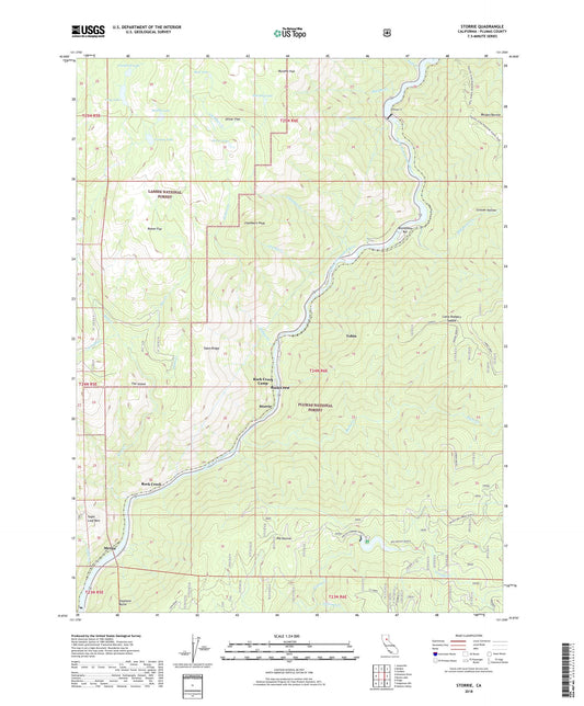 Storrie California US Topo Map Image
