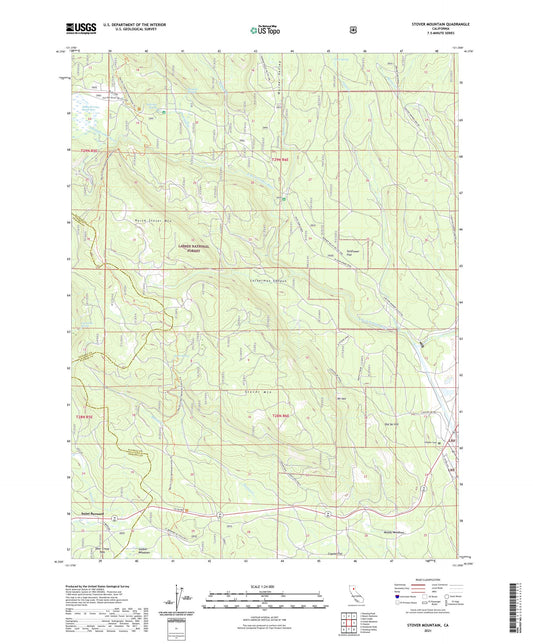Stover Mountain California US Topo Map Image