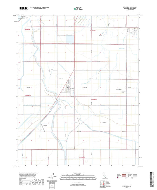 Stratford California US Topo Map Image
