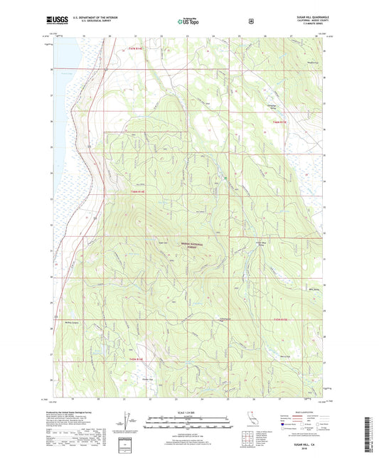 Sugar Hill California US Topo Map Image