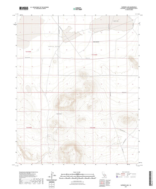 Superior Lake California US Topo Map Image