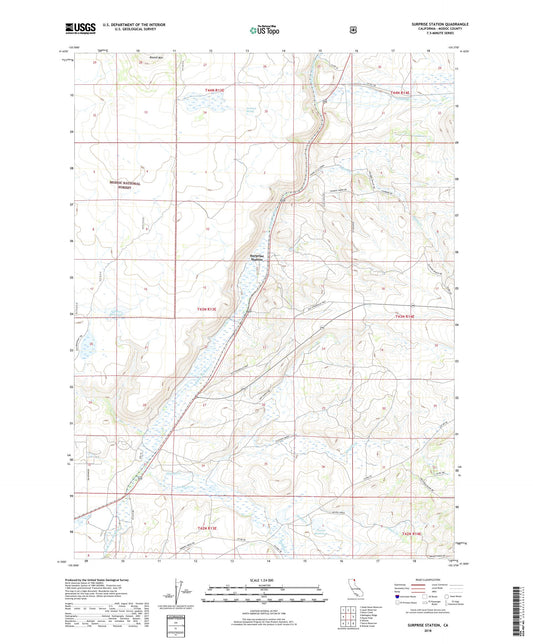 Surprise Station California US Topo Map Image