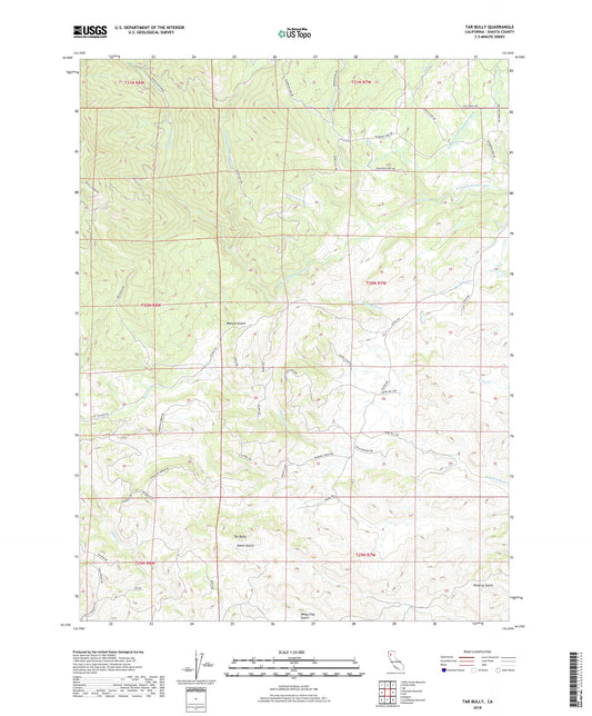 Tar Bully California US Topo Map Image