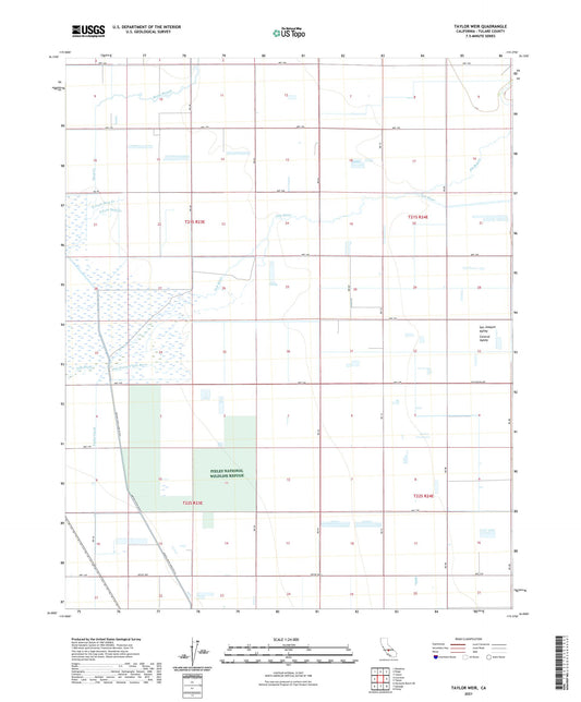 Taylor Weir California US Topo Map Image