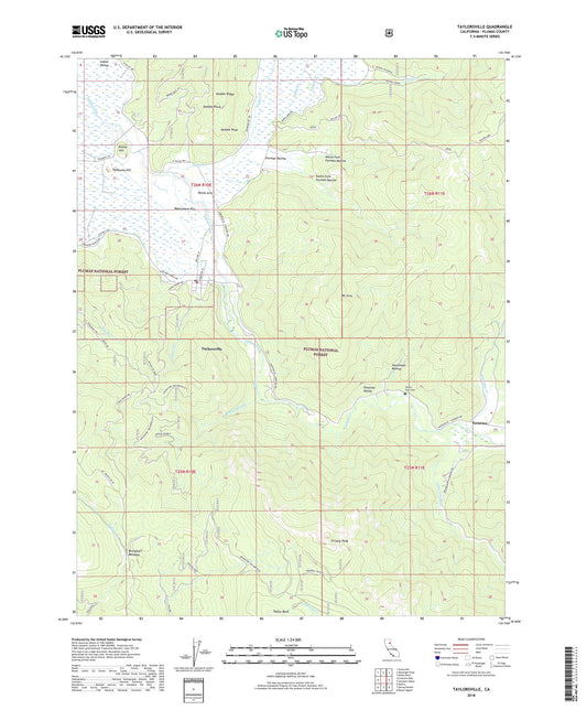 Taylorsville California US Topo Map Image