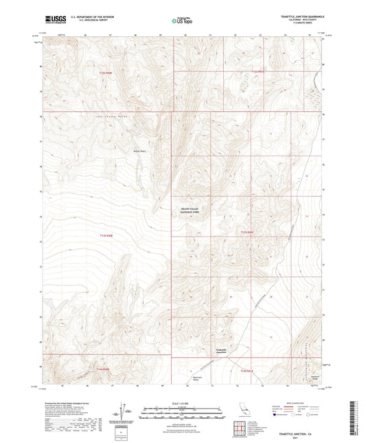 Teakettle Junction California US Topo Map Image
