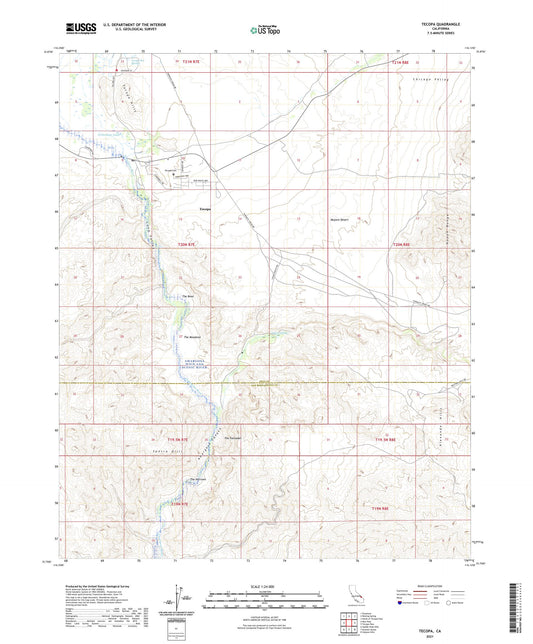 Tecopa California US Topo Map Image