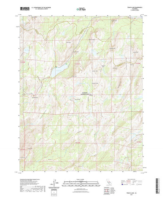 Tenaya Lake California US Topo Map Image