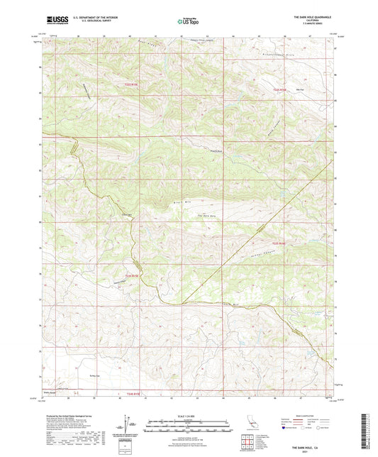 The Dark Hole California US Topo Map Image
