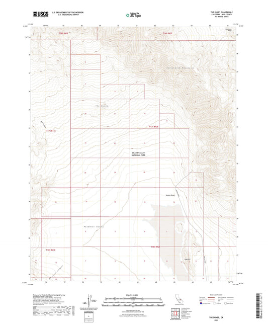 The Dunes California US Topo Map Image