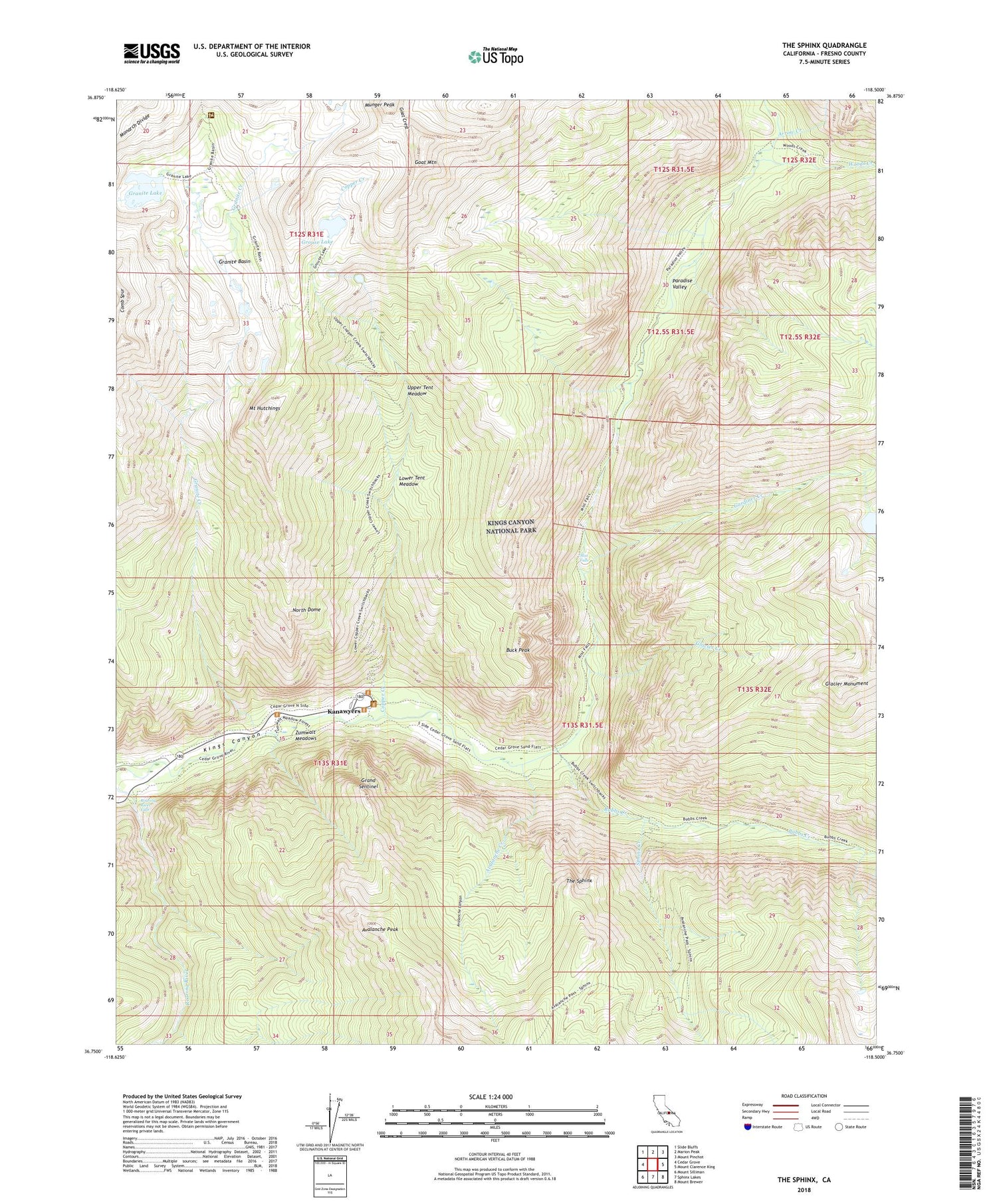 The Sphinx California US Topo Map Image