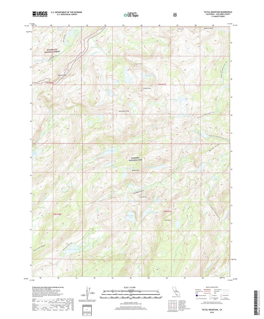 Tiltill Mountain California US Topo Map Image