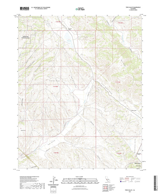Topo Valley California US Topo Map Image