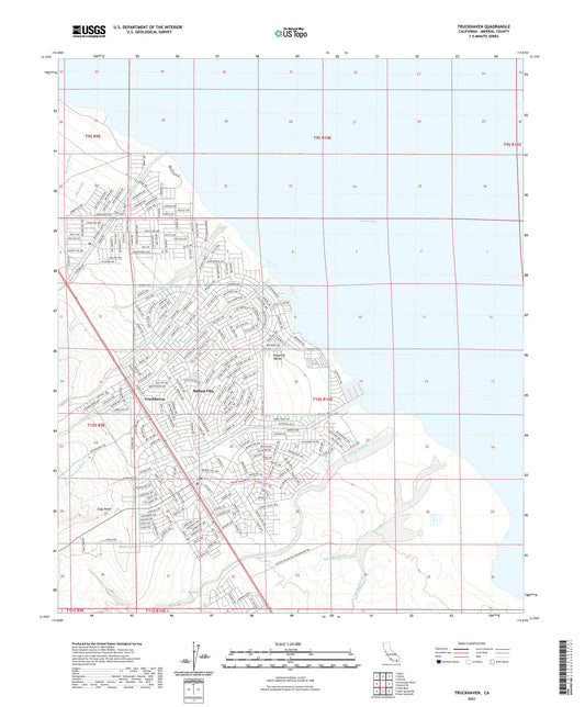 Truckhaven California US Topo Map Image