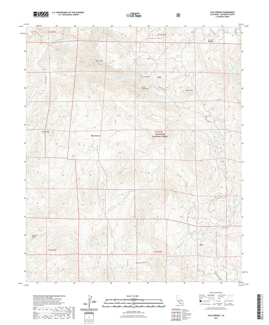 Tule Springs California US Topo Map Image