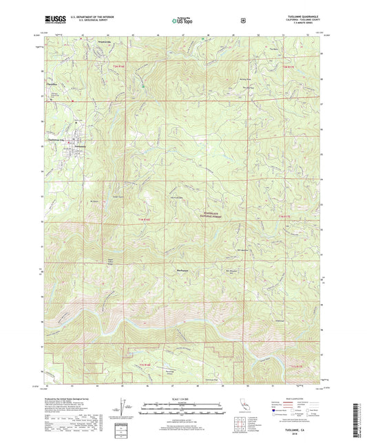 Tuolumne California US Topo Map Image