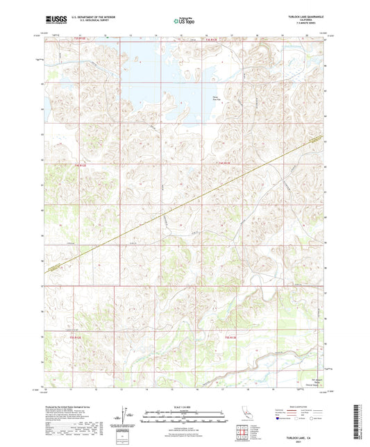 Turlock Lake California US Topo Map Image