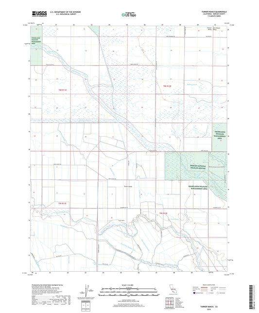 Turner Ranch California US Topo Map Image