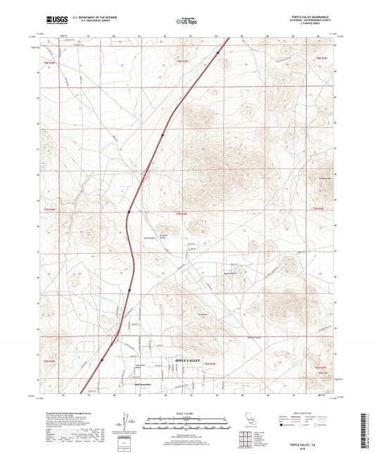 Turtle Valley California US Topo Map Image