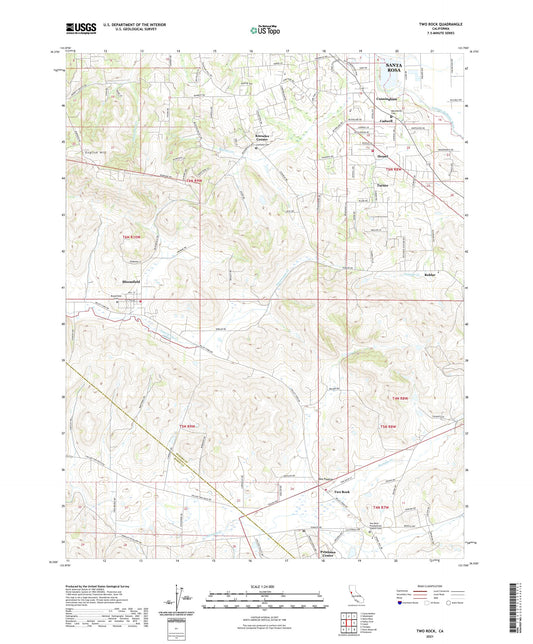 Two Rock California US Topo Map Image