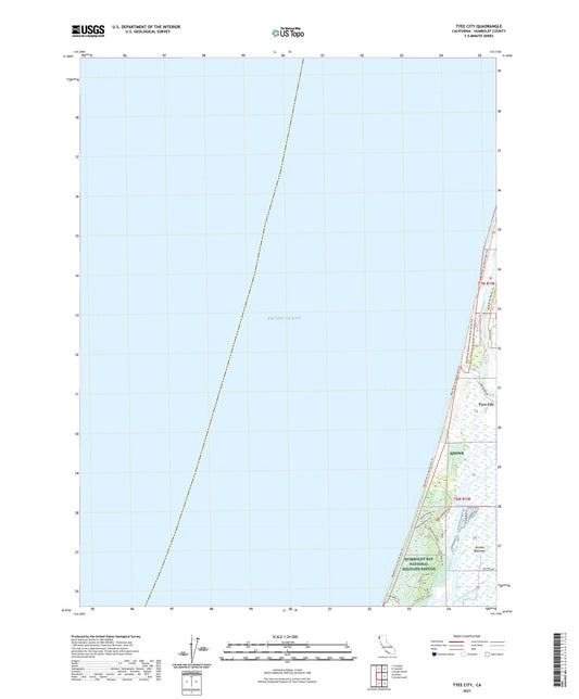 Tyee City California US Topo Map Image