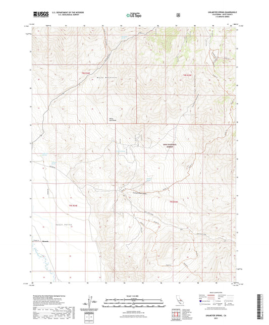 Uhlmeyer Spring California US Topo Map Image