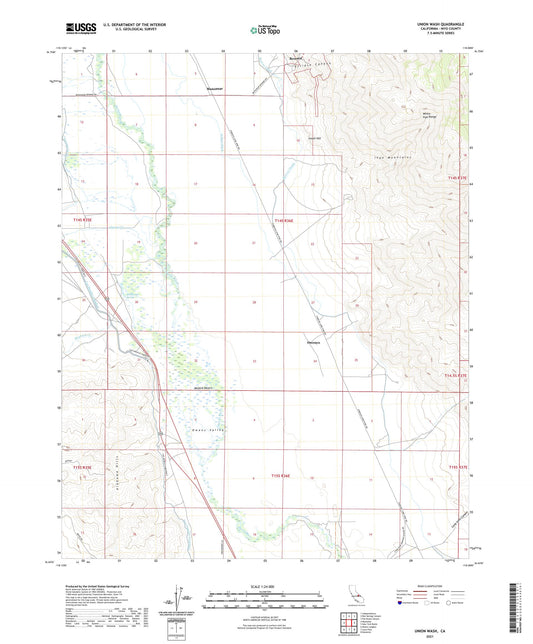 Union Wash California US Topo Map Image