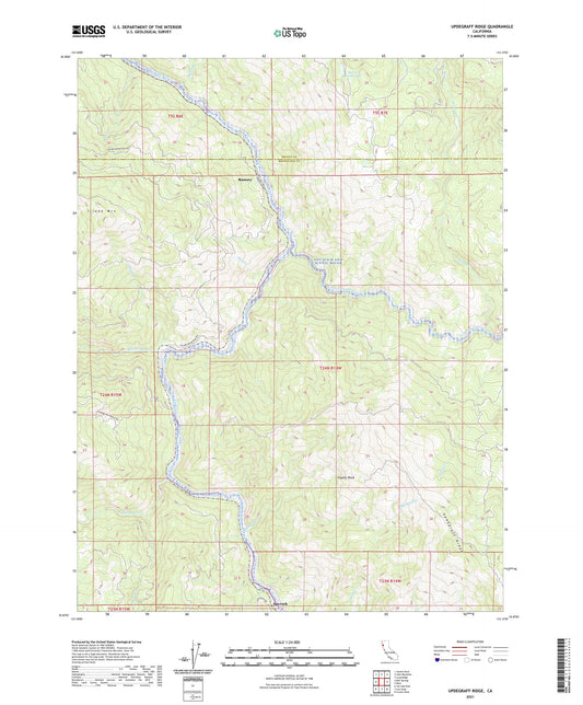 Updegraff Ridge California US Topo Map Image