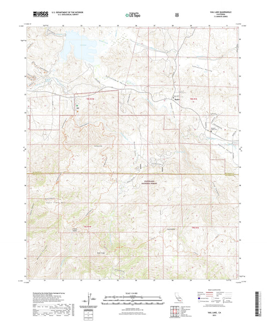 Vail Lake California US Topo Map Image