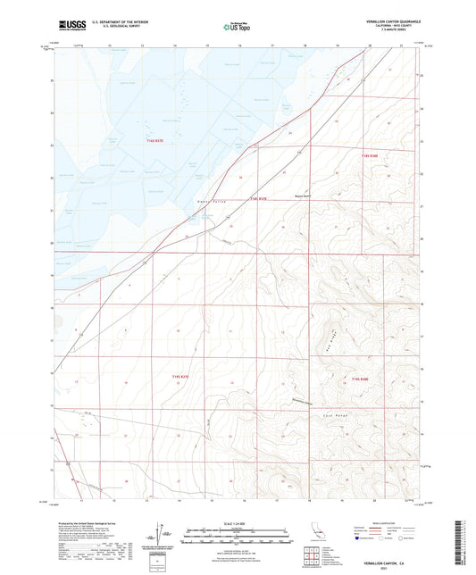 Vermillion Canyon California US Topo Map Image