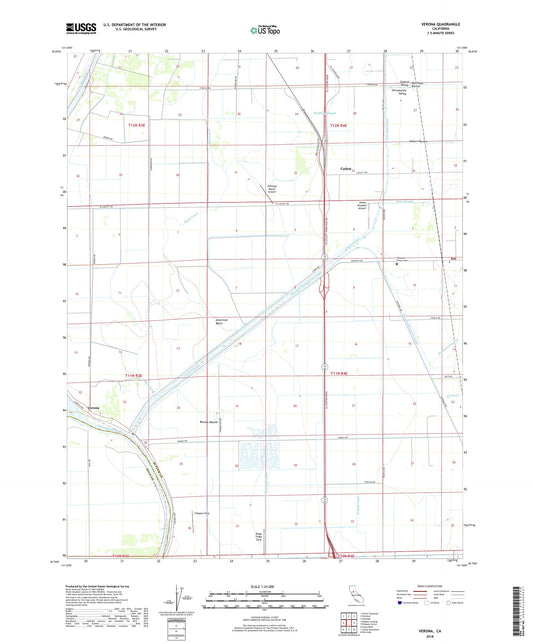 Verona California US Topo Map Image