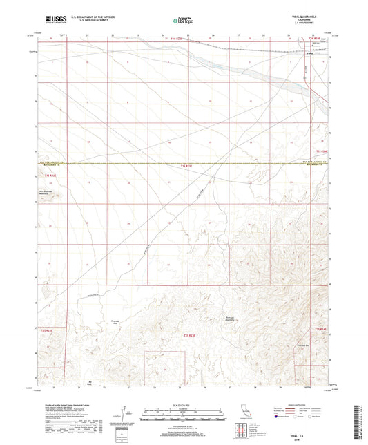 Vidal California US Topo Map Image