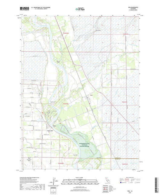Vina California US Topo Map Image