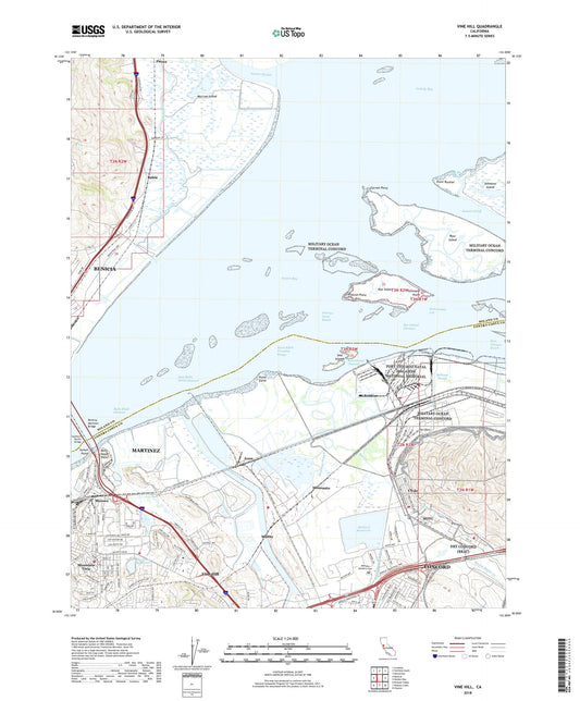 Vine Hill California US Topo Map Image