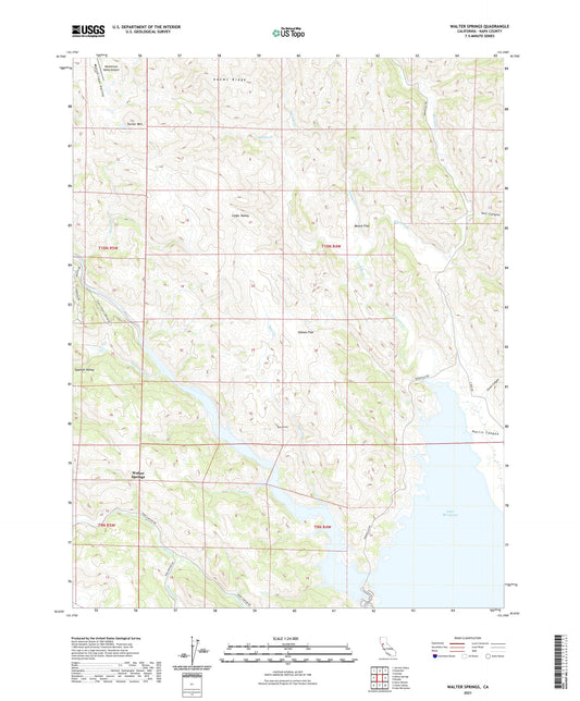 Walter Springs California US Topo Map Image