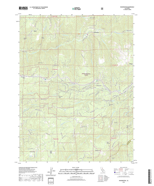 Washington California US Topo Map Image