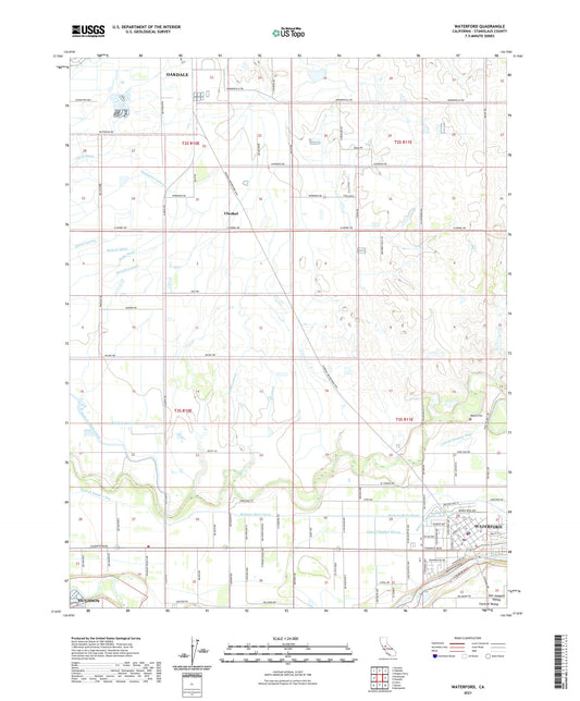 Waterford California US Topo Map Image