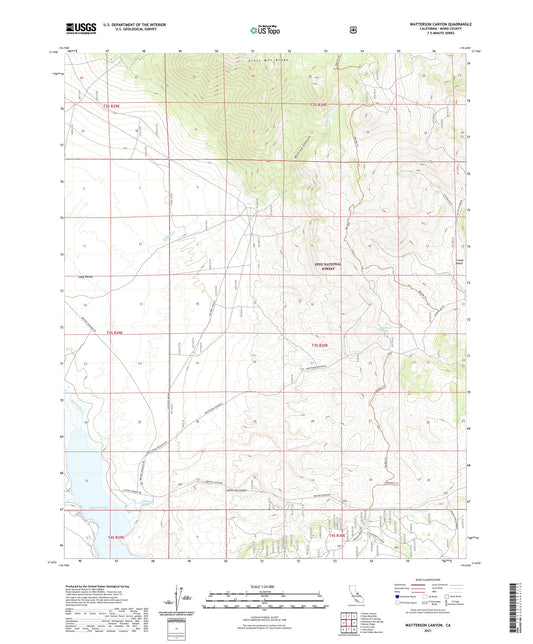 Watterson Canyon California US Topo Map Image