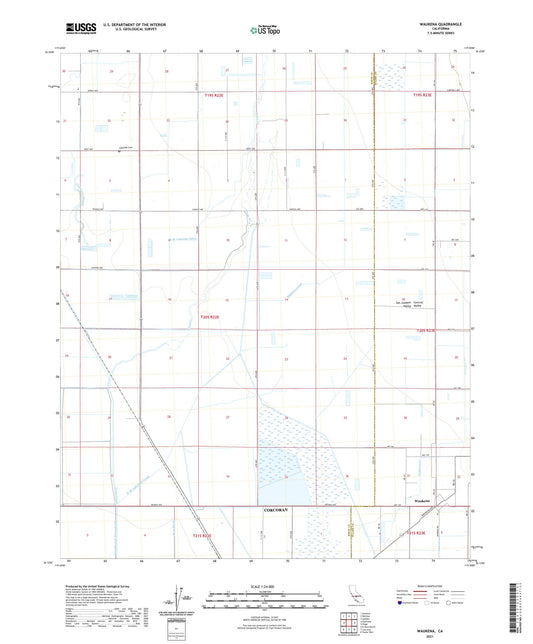 Waukena California US Topo Map Image